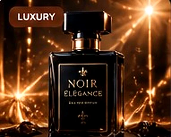 Luxury perfume ad concept